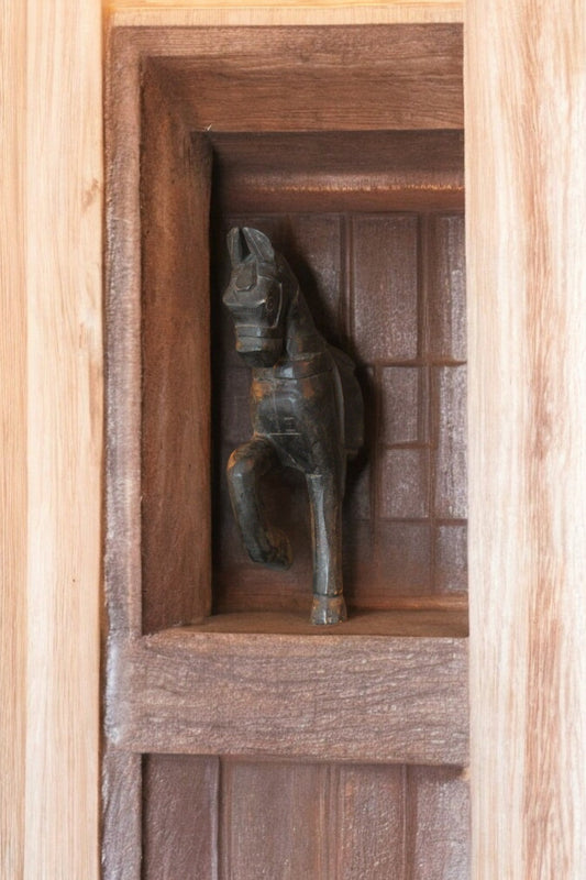 Wooden Carved Hanging Horse