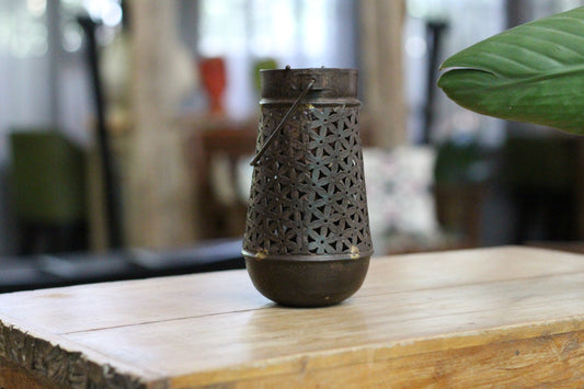 Vintage Metal Diya / Tealight holder