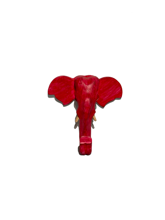 Wooden Craft Elephant Head